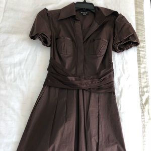 Bebe XXS Brown Midi Dress